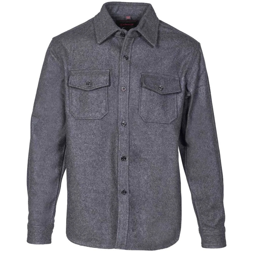 Schott CPO wool blend shirt